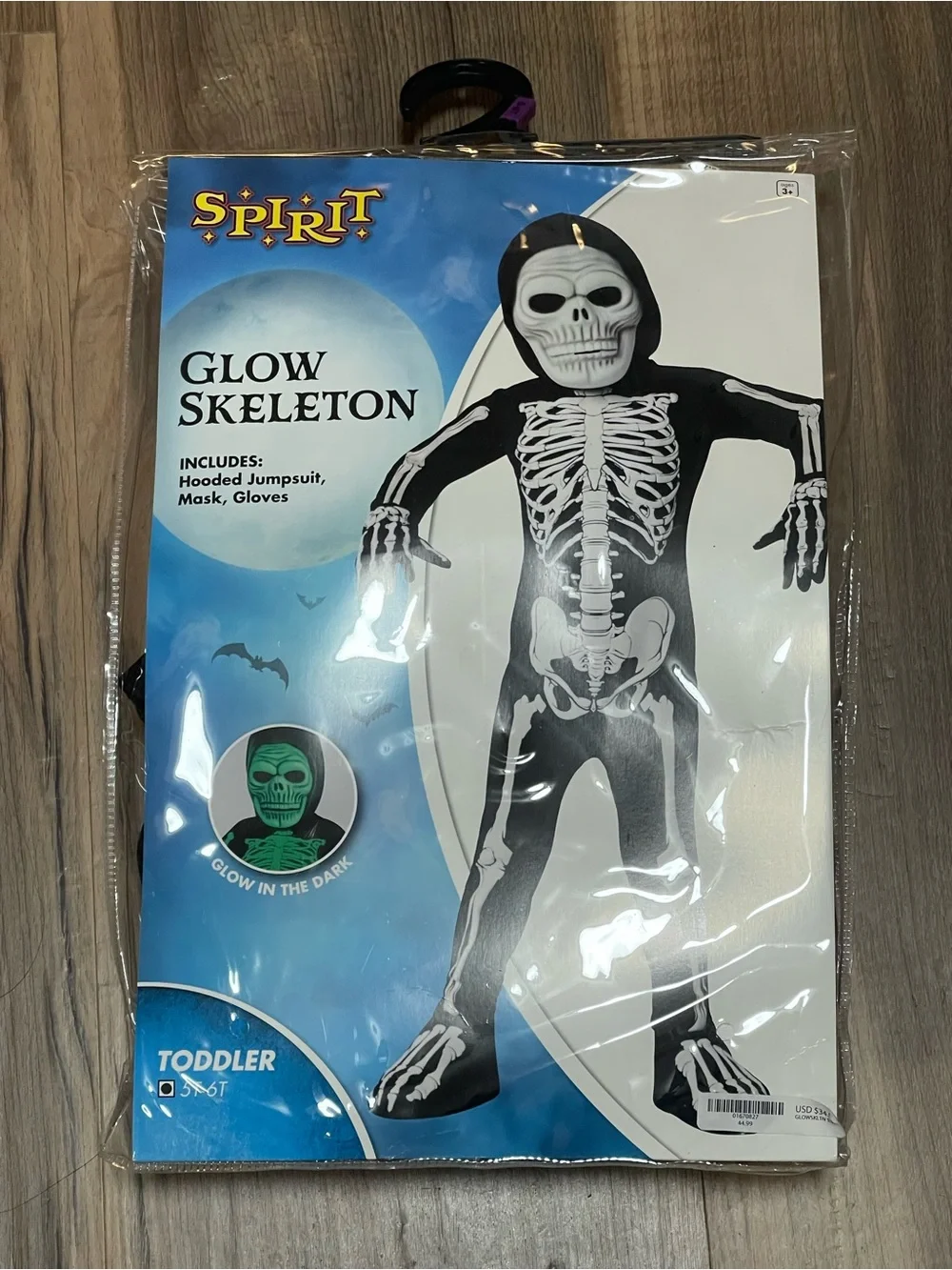 Toddler Glow Skeleton Costume